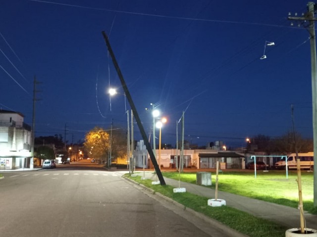 El viento alcanz� los 80 km/h en Olavarr�a